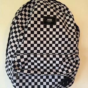 Vans Black and White Checkerboard Backpack
